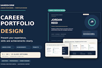 create an executive career portfolio presentation