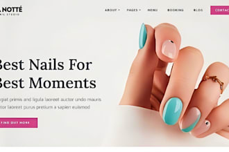 build squarespace nail salon website nail technician appointment booking website