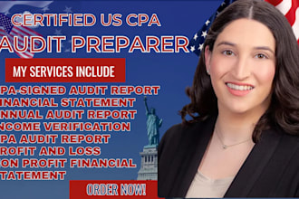 prepare certified audit financial statements for nonprofit as a CPA