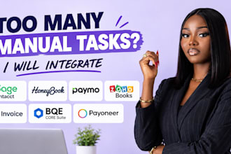 setup sage intact honeybook paymo zoho books invoice bqe core suite payoneer