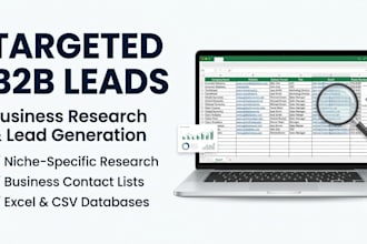 create targeted niche b2b leads and business databases