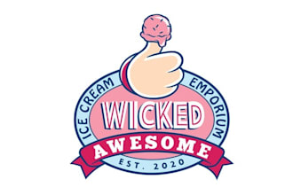 design amazing fun logo for a new food ice cream shop