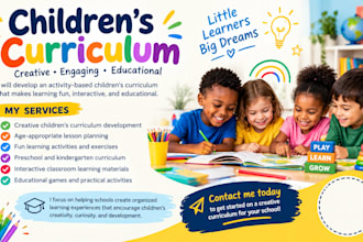 develop a creative and activity based children curriculum