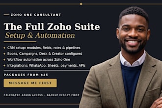 zoho crm setup, zoho crm, zoho one, zoho books, zoho campaigns, zoho desk