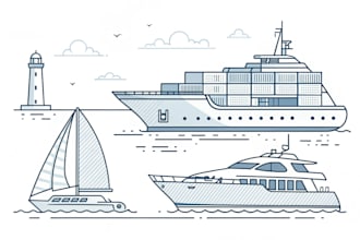 draw your boat portrait to vector