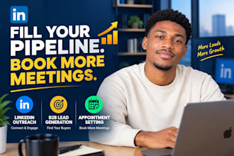 do linkedin outreach, b2b lead generation and appointment setting