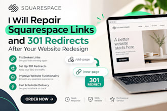 repair squarespace links and 301 redirects after your website redesign