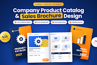 design german company product catalog sales product brochure company catalog
