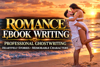 write and format romance ebooks as a professional romance  ghostwriter pro