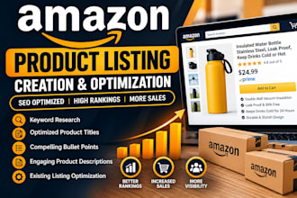 create SEO optimized amazon product listings