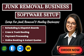 setup junk removal business software via jobber housecall pro workiz booker