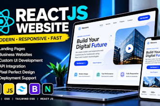 a responsive react website