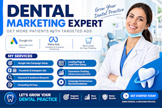 generate dental, implant and cosmetic dentistry leads with google and meta ads