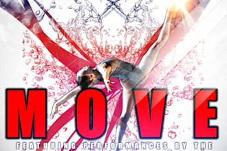 design professional event posters, flyers, and commercial graphics