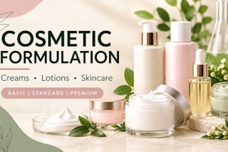 develop professional skincare and cosmetic product formulations