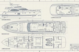 create ship ga plans, vessel layouts and marine cad drawing