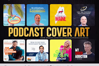 do professional podcast logo design, cover art and branding