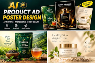 design ai powered product advertisement posters