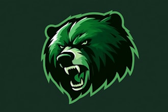illustrate custom mascot logo for a unique brand identity