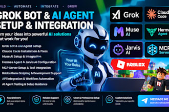 setup grok bot grok ai agent roblox game claude code muse xai hermes jarvis mcp