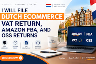 file dutch ecommerce vat return, amazon fba, and oss returns