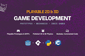 develop a indie game prototype or game mechanics