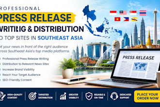 write and distribute your press release to top sites in southeast asia