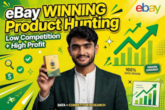 do ebay product hunting, listing and store management