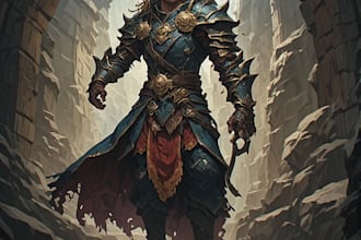 draw dnd character portraits and full body art