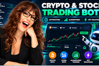 develop crypto trading automation, stock trading bots, hft algorithmic trading
