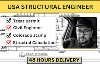 be your civil and structural engineer for ohio, california permit approval
