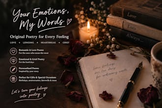 turn your deepest emotions into beautiful, original poetry