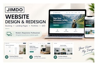 design redesign jimdo booking website jimdo seo landing page portfolio website