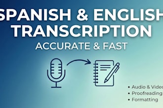 transcribe spanish audio and video accurately