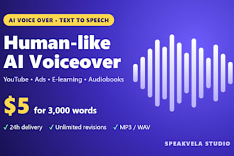 create realistic ai voice over and text to speech