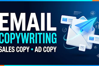 write email copywriting, sales copy and ad copy