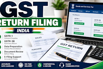 prepare gst returns and assist with gst filing in india
