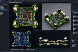 design drone uav motor sensor altium kicad pcb enclosure integration prototypes