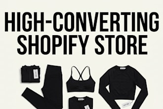build a fitness shopify store and write seo product descriptions