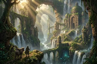 hand paint environment art