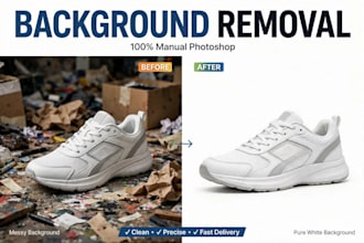 do background removal and HD photo editing in photoshop