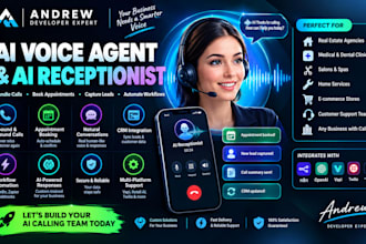 build an ai voice agent, ai receptionist and automated phone system