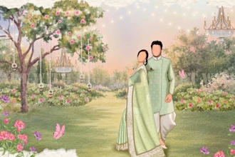 custom watercolor illustrations for you