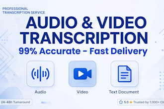 transcribe audio and video to text accurately