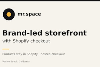 build a custom shopify storefront with hosted checkout