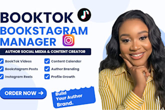 booktok bookstagram book author social media manager instagram content creator