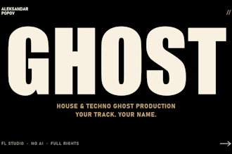be your ghost producer for house and techno tracks