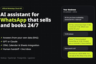integrate the whatsapp business API with your CRM or website