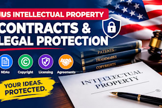 draft US intellectual property contracts and legal agreements