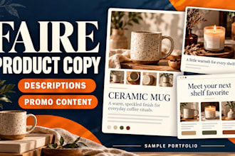 faire store promotion faire product descriptions faire store marketing faire